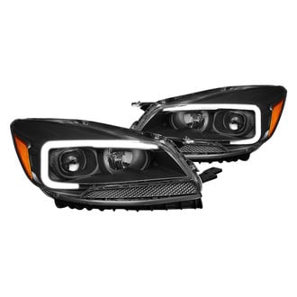 Lumen® - Black LED DRL Bar Projector Headlights