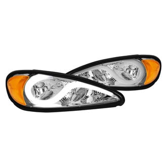 Lumen® - Chrome LED DRL Bar Projector Headlights