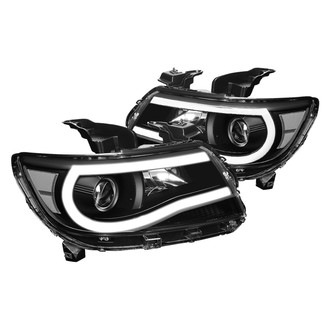 Lumen® - Black LED DRL Bar Projector Headlights
