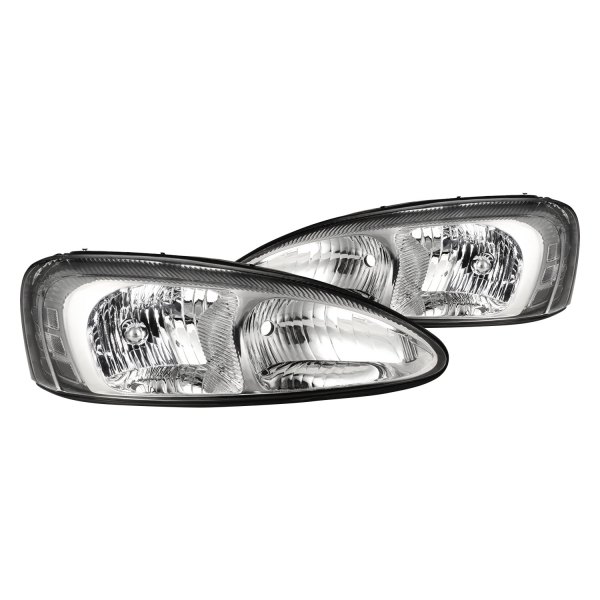 Lumen® - Chrome Euro Headlights, Pontiac Grand Prix