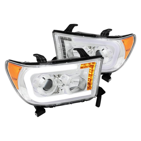 Lumen® - Chrome DRL Bar Projector Headlights with LED Turn Signal