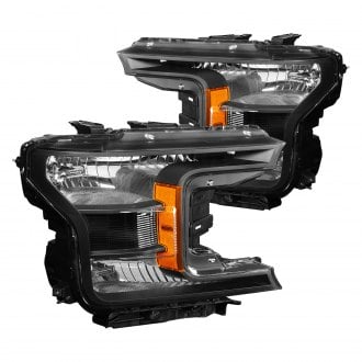 Lumen® 87-1002785 - Black Factory Style Headlights