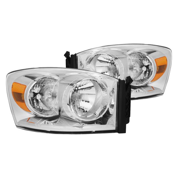 Lumen® - Chrome Factory Style Headlights, Dodge Ram