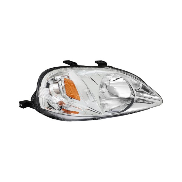 Lumen® - Passenger Side Chrome Factory Style Headlight, Honda Civic