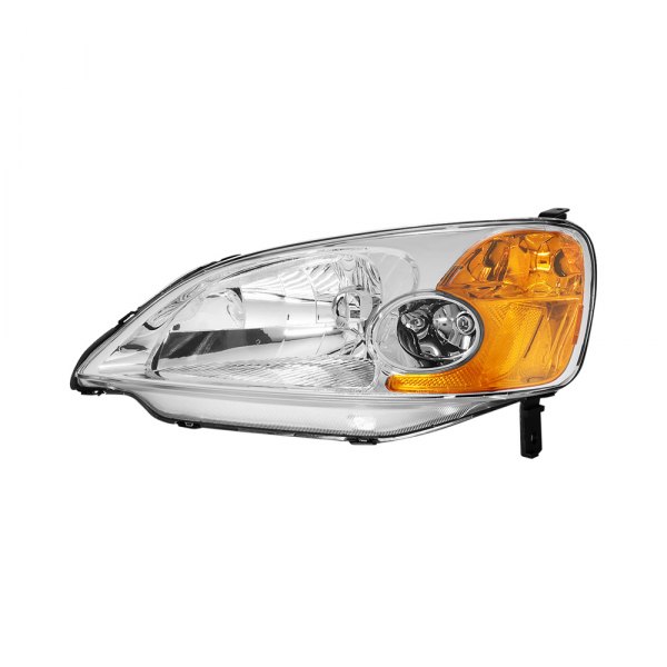 Lumen® - Driver Side Chrome Factory Style Headlight, Honda Civic