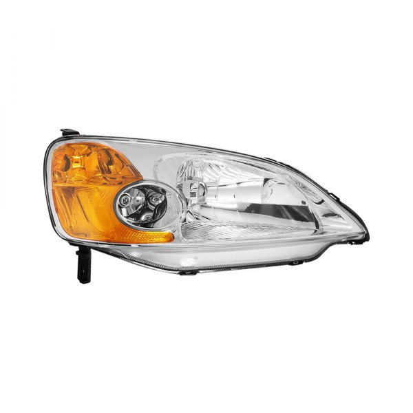Lumen® - Passenger Side Chrome Factory Style Headlight, Honda Civic