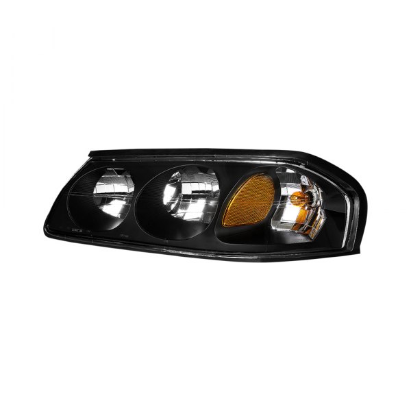 Lumen® - Driver Side Black Factory Style Headlight, Chevy Impala
