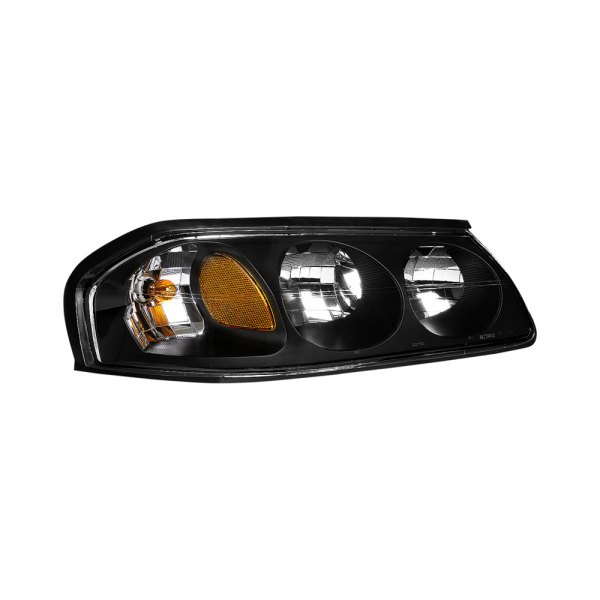 Lumen® - Passenger Side Black Factory Style Headlight, Chevy Impala