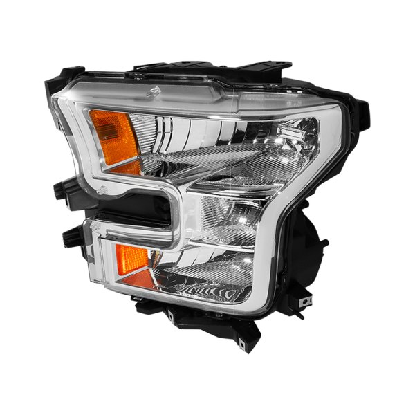 Lumen® - Driver Side Chrome Factory Style Headlight, Ford F-150