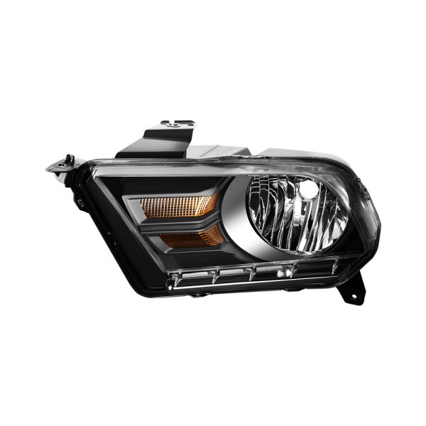Lumen® - Driver Side Black Factory Style Headlight, Ford Mustang