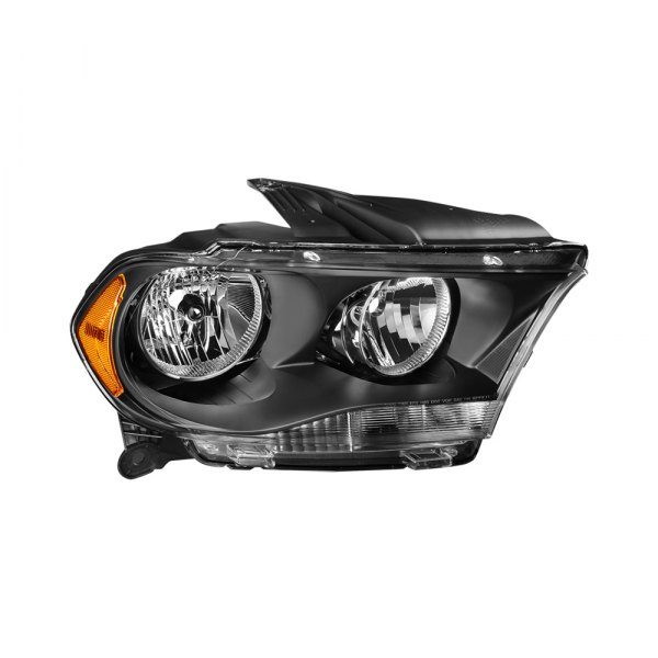 Lumen® - Passenger Side Black Factory Style Headlight, Dodge Durango