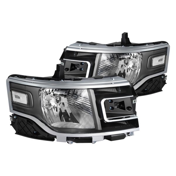 Lumen® - Black Factory Style Headlights, Ford Flex