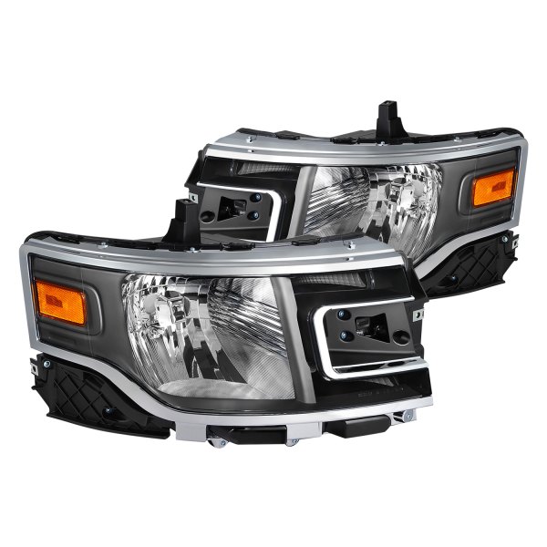 Lumen® - Black Factory Style Headlights, Ford Flex
