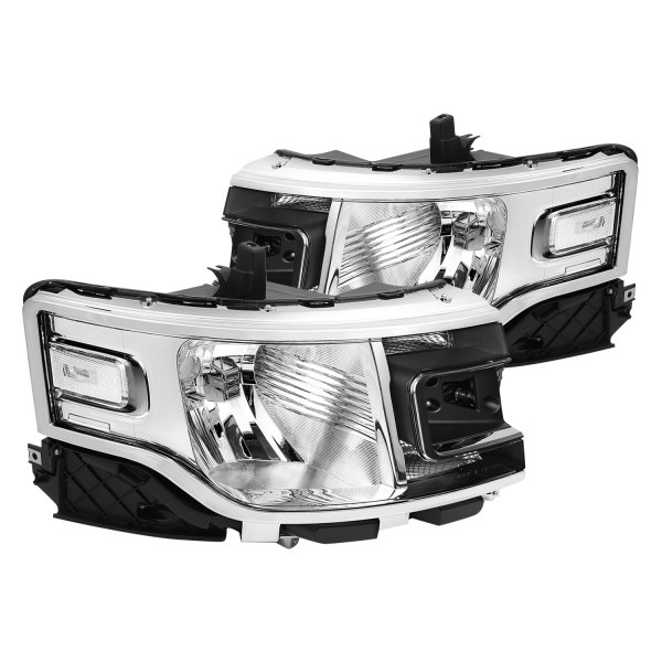 Lumen® - Chrome Euro Headlights, Ford Flex