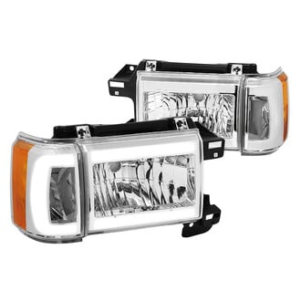 Lumen® - Chrome LED DRL Bar Headlights