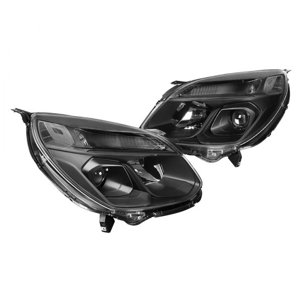 Lumen® - Black Projector Headlights, Chevy Equinox
