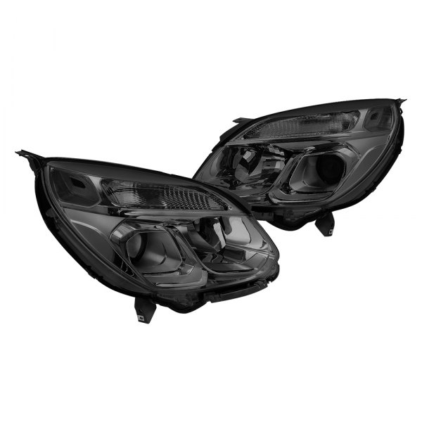 Lumen® - Chrome/Smoke Projector Headlights, Chevy Equinox