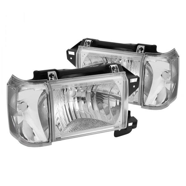 Lumen® - Chrome Factory Style Headlights with Turn Signal/Corner Lights