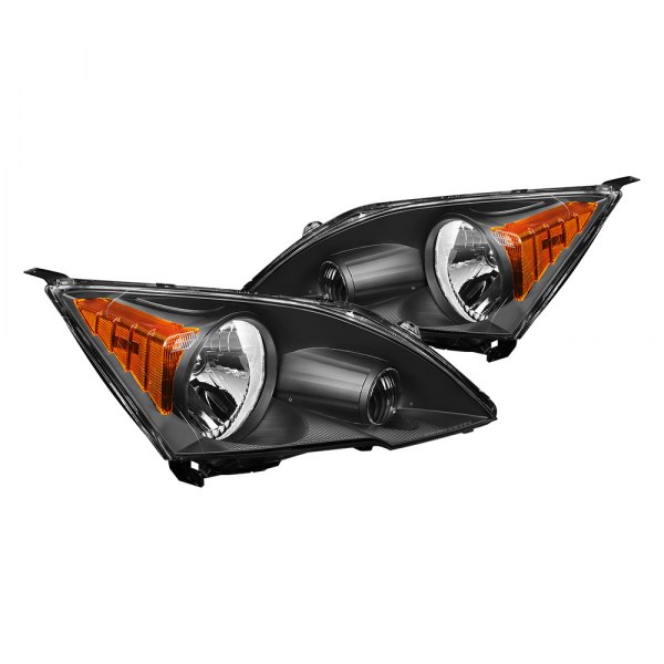 Lumen® - Black Euro Headlights, Honda CR-V