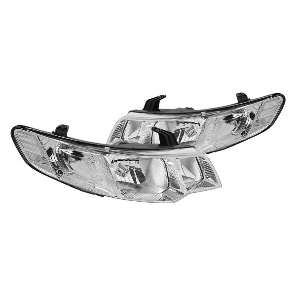 Lumen® - Chrome Euro Headlights, Kia Forte