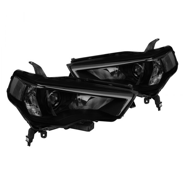Lumen® - Chrome/Smoke Projector Headlights, Toyota 4Runner