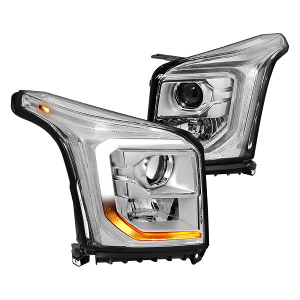 Lumen® - Chrome Factory Style Sequential LED DRL Bar Projector Headlights