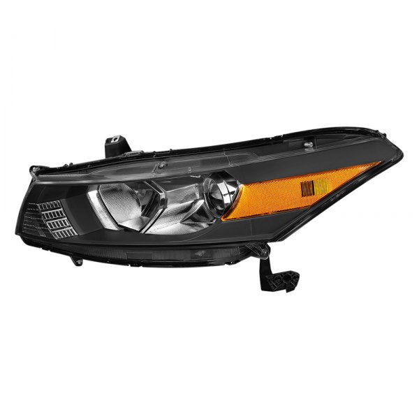 Lumen® - Driver Side Black Factory Style Projector Headlight, Honda Accord