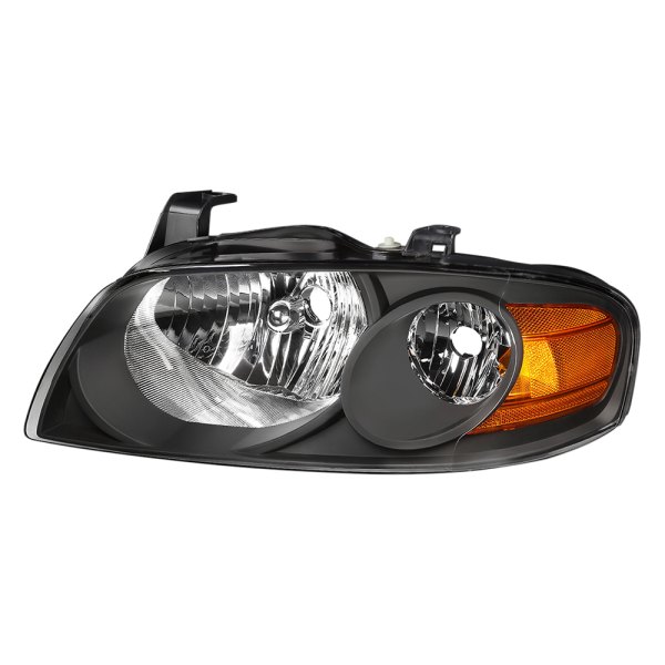 Lumen® - Driver Side Black Factory Style Headlight, Nissan Sentra