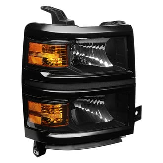 Lumen® 87-1003060 - Passenger Side Black Factory Style Headlight