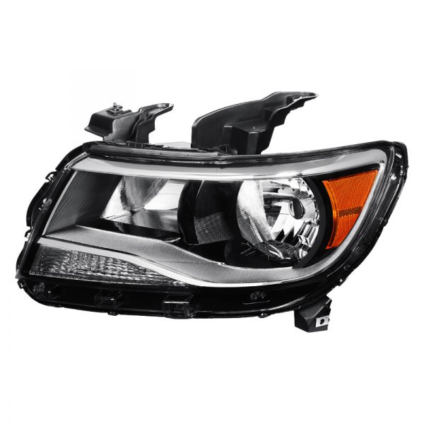 Lumen® - Driver Side Black Factory Style Headlight, Chevy Colorado