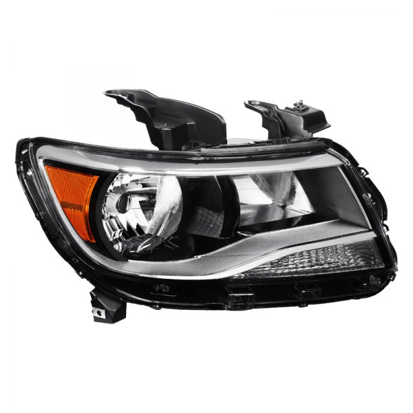 Lumen® - Passenger Side Black Factory Style Headlight, Chevy Colorado