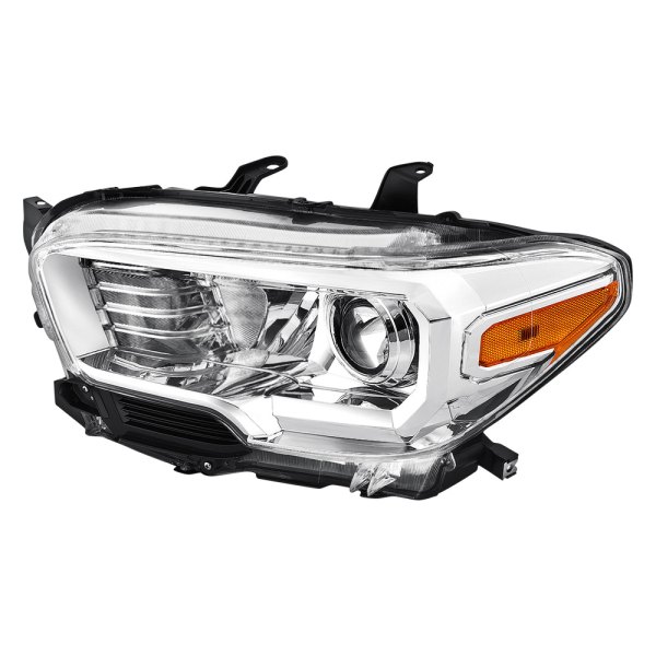 Lumen® - Driver Side Chrome Factory Style Projector Headlight, Toyota Tacoma