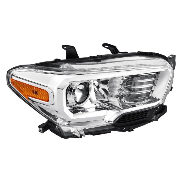 Lumen® - Passenger Side Chrome Factory Style Projector Headlight, Toyota Tacoma