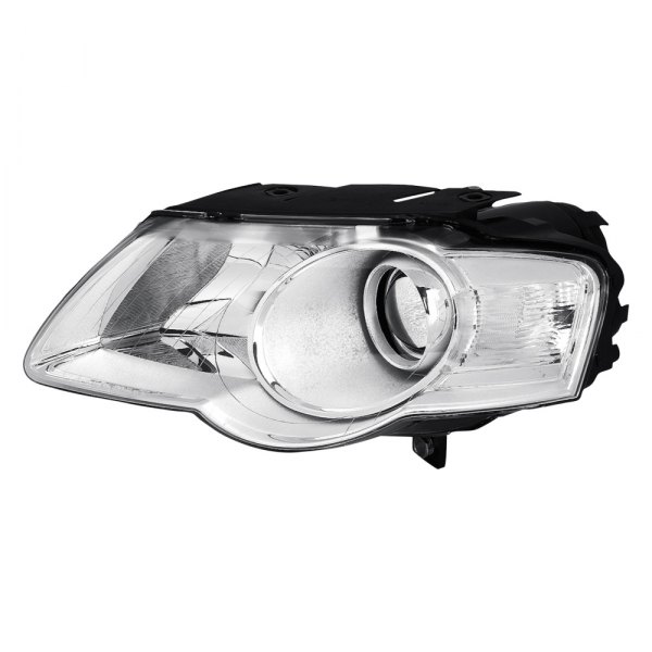 Lumen® - Driver Side Chrome Factory Style Projector Headlight, Volkswagen Passat
