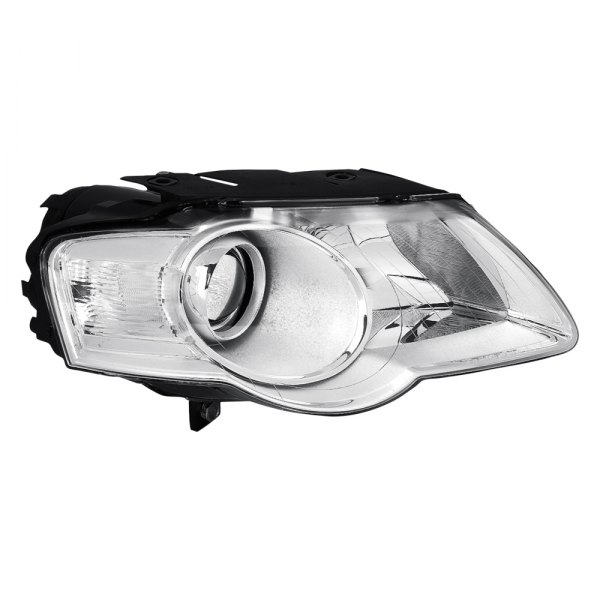 Lumen® - Passenger Side Chrome Factory Style Projector Headlight, Volkswagen Passat