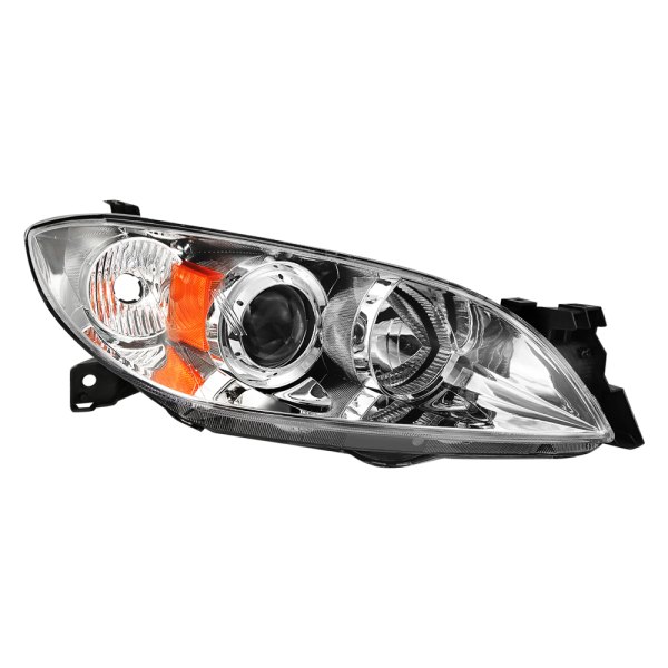 Lumen® - Passenger Side Black Factory Style Projector Headlight, Mazda 3