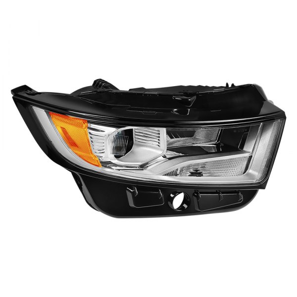 Lumen® - Passenger Side Chrome Factory Style Projector Headlight, Ford Edge