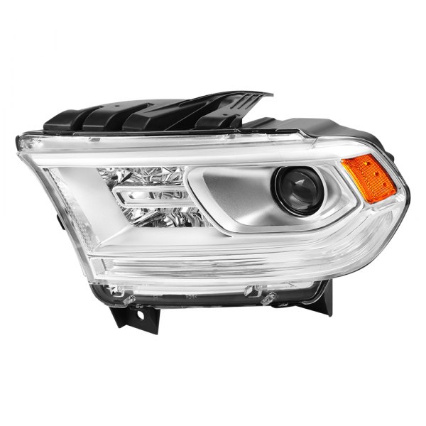 Lumen® - Driver Side Chrome Factory Style Projector Headlight, Dodge Durango