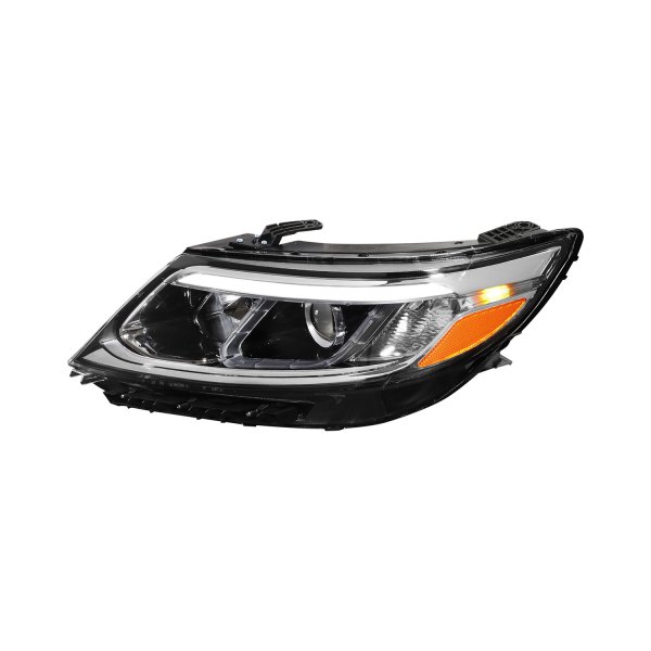 Lumen® - Driver Side Black Factory Style Projector Headlight, Kia Sorento