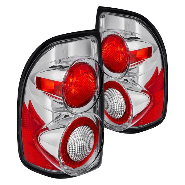 Lumen® - Chrome/Red Euro Tail Lights