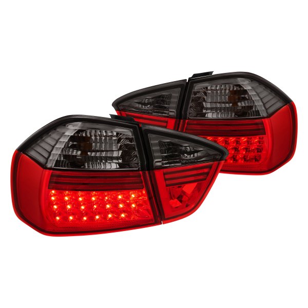 Lumen® - Chrome Red/Smoke LED Tail Lights