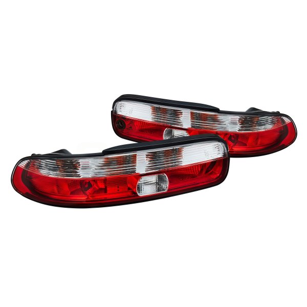 Lumen® - Chrome/Red Euro Tail Lights