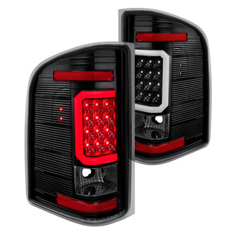 Lumen® - Black Tron Style Fiber Optic LED Tail Lights