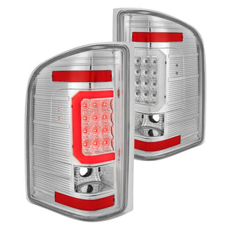 Lumen® - Chrome Tron Style Fiber Optic LED Tail Lights