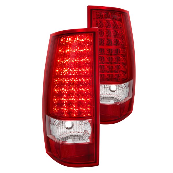 Lumen® - Chrome/Red LED Tail Lights