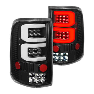 Lumen® - Black Dual C-shape Fiber Optic LED Tail Lights