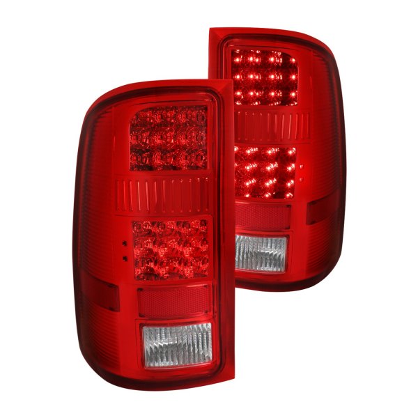 Lumen® - Chrome/Red LED Tail Lights