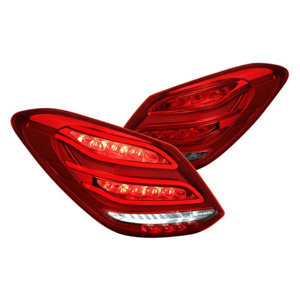 Lumen® - Black Red/Smoke Fiber Optic LED Tail Lights