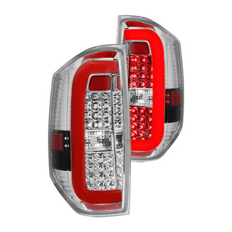 Lumen® - Chrome C-Shape Fiber Optic LED Tail Lights