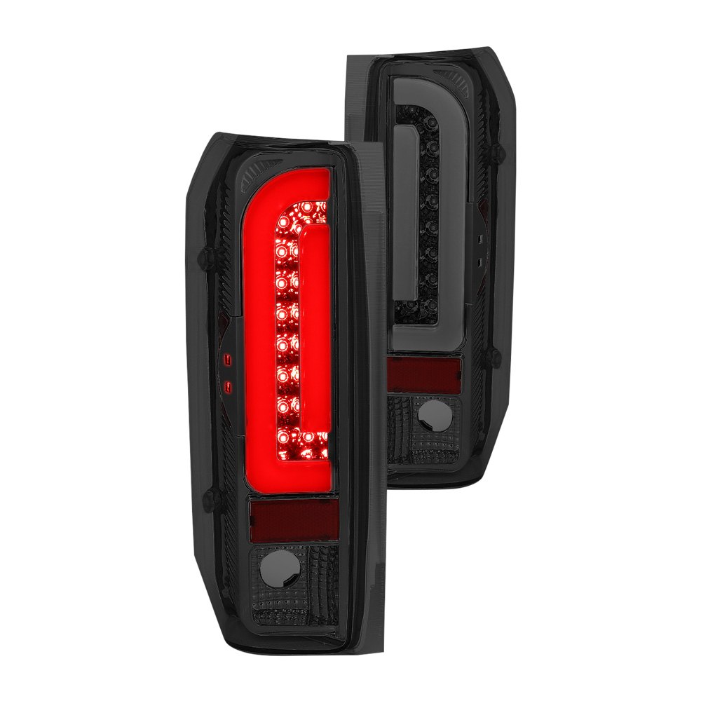 Lumen® 881001537 Chrome/Smoke Fiber Optic LED Tail Lights